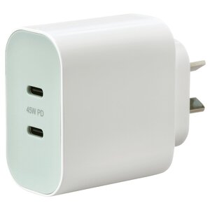SJÖSS 45W 2-Port USB C Fast Charger $19 (Was $25) + Delivery ($5 C&C under $50 Spend/ $0 in-Store) @ IKEA