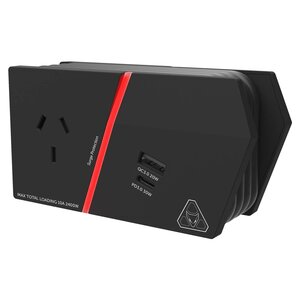 Arlec Surge Protected Gaming Power Board with 2x 240V + USB-C Fast Charging $10 + Postage ($0 C&C/ in-Store/ OnePass) @ Bunnings