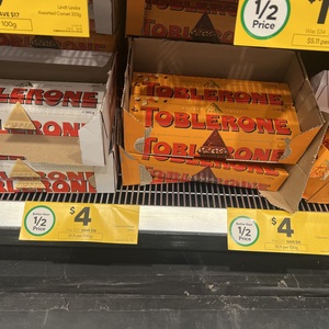 [VIC] Toblerone Chocolate Block 360g $4 (Was $20, Save $16) @ Woolworths Greensborough VIC