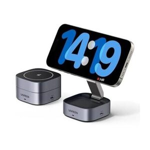[Prime] UGREEN 15W Wireless Charger, 2-in-1 Magsafe Charging Stand $41.99 Delivered @ UGREEN via Amazon AU
