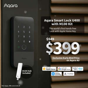 [Pre-order] Aqara Smart Lock U400 with M100 Kit $399 Delivered @ Aqara Store
