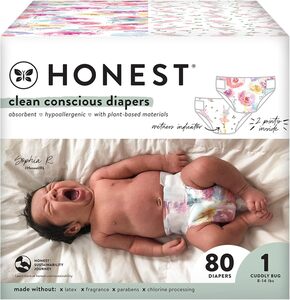 Huggies Snug & Dry Nappies Size 4 180pk $19, Honest Company Size 1 80pk $8.81 + Delivery ($0 Prime/$59 Spend) @ Amazon AU