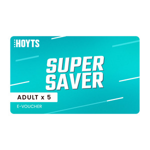 Summer Super Saver Bundle: 5 Adult E-Vouchers for $60 (Conditions Apply) @ HOYTS