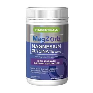 Vitaceuticals Magzorb Magnesium Glycinate 500mg - 100 Capsules $14 ($12.60 S&S) + Delivery ($0 with Prime/ $59+) @ Amazon AU