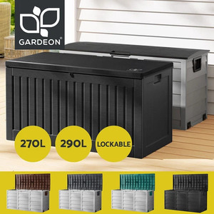 Gardeon 290L Outdoor Lockable Storage Box with Lid brace (5 Colours) $84.95 Delivered ($76.44 with YAU) @ ozplaza eBay Store