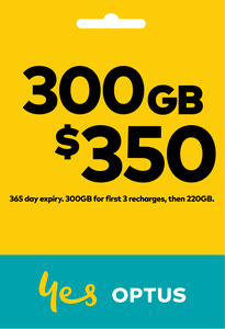 Optus Flex Plus $350 Prepaid SIM 300GB for $218 Delivered @ Lucky Mobile