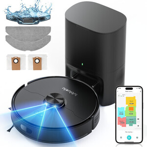 Lubleulu L15 MAX Robot Vacuum and Mop Cleaner with 3L Auto-Empty Dock 6000pa for $178.39 Delivered @ Lubleulu via eBay