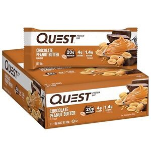 Quest Nutrition Chocolate Peanut Butter Protein Bar (GF, Keto) 60g x 12 Pk $29.99 ($26.99 S&S) + Del ($0 Prime/$59) @ Amazon AU