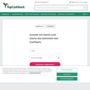 Upsized Referral €40 for Referrer & €20 for Referee (€10 Earned Cashback or More Within 3 Years of Signing up) @ TopCashback DE