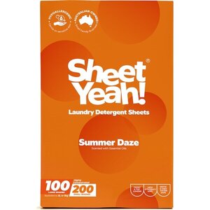 1/2 Price: Sheet Yeah Laundry Detergent Sheets 100-Pack $13 (Was $26) @ Woolworths
