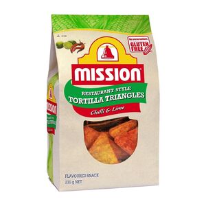 Mission Chilli & Lime or Cheesy Nachos (OOS) Tortilla Corn Chips 230g $3.50 ($3.15 S&S) + Delivery ($0 Prime/$59+) @ Amazon AU