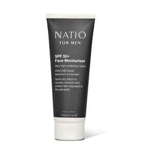 Natio for Men SPF 50+ Face Moisturiser 100g $8.77 ($7.89 S&S) + Delivery ($0 with Prime/ $59 Spend) @ Amazon AU