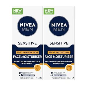 2x NIVEA MEN Face Moisturiser SPF15 75ml $9.50 ($8.55 Sub & Save / $8.07 Prime) + Delivery ($0 with Prime/ $59+) @ Amazon AU