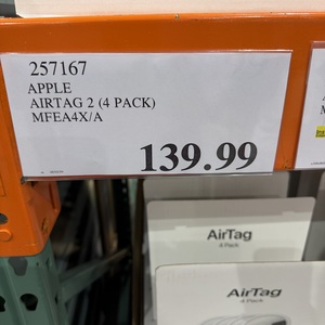 Apple Airtag (2nd Generation) 4-Pack $139.99 in-Store @ Costco Warehouse (Membership Required)