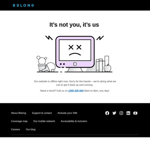 nbn Fttp or HFC $30/Month off for 6 Months @ Belong