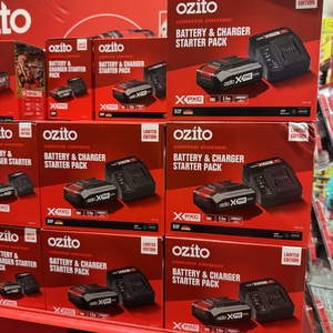 Ozito Battery (18V 2.5Ah) & Charger Starter Pack $19.98 @ Bunnings