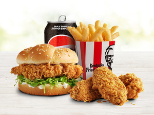 Zinger Burger Combo & 3 Wings $7.95 @ KFC (Online or App)