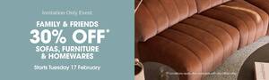 Register for 30% off Sofas, Furniture & Homewares from 17/2 to 2/3 Online & in-Store @ Freedom Furniture