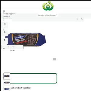 Mcvitie's Digestives Chocolate 266g: 2 for $2.70@ Woolworths