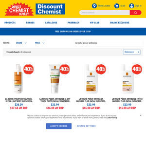 40% off La Roche Posay Anthelios Facial Sunscreen from $23.99 + Delivery / $0 C&C @ Direct Chemist Outlet