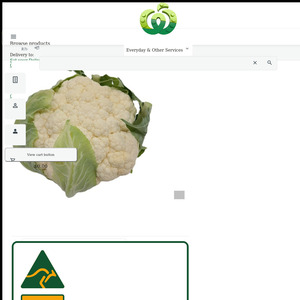 Cauliflower $3.9 32% off, Snickers bars $1.25 52% off, Birds Eye Fish $6 46% off @ Woolworths