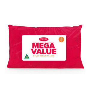 Tontine Mega Value 2 Pack Pillows $9.97 + Delivery / $0 C&C @ Pillow Talk