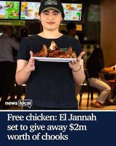 [NSW, ACT, VIC] Free - El Jannah Whole Chicken + Garlic Sauce (100,000 Nationwide) @ El Jannah (App & Free Membership Required)