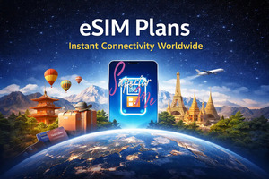Global eSIM Data Plans from ~$0.35/GB: e.g. Thailand 50GB 10-Day $17.66 with PayID Payment @ SuperiorMe