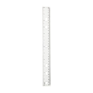 Anko 30cm Plastic Ruler $0.05 (Was $0.10) @ Kmart