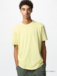 Dry Crew Neck T-Shirt Yellow Color $4.90 (Size S,M,L,XL) + Delivery/$0 C & C @ Uniqlo