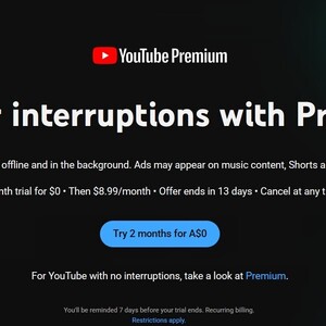 YouTube Premium Lite 2 Months Free Trial (Usually 1 Month), Then $8.99/Month @ YouTube