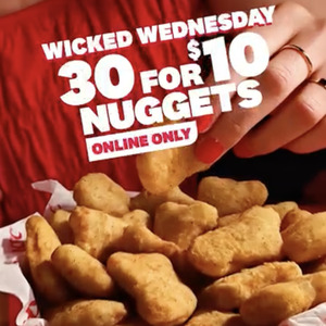 30 Chicken Nuggets  @ KFC (App Required, Pickup Only) - Deal image