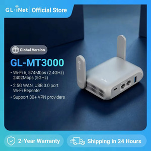 GL.iNet GL-MT3000 (Beryl AX) Wi-Fi 6 Portable Travel Router US$68.81 (~A$98.33) Delivered @ GL.iNet Overseas Store AliExpress