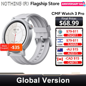 Nothing CMF Watch 3 Pro US$69.24 (~A$98.56) Delivered @ Nothing Flagship Store AliExpress