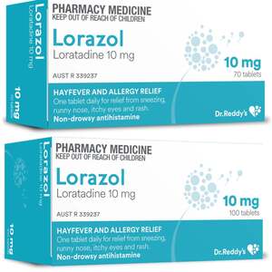 170x Loratadine 10mg Hayfever Relief Medication $16.99 Delivered @ PharmacySavings