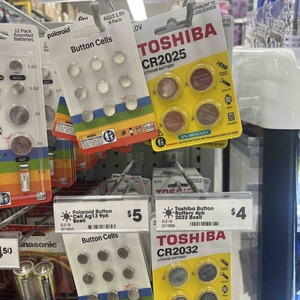 Toshiba CR2025 or CR2032 Lithium Battery 4-Pack $4 in-Store @ Reject Shop