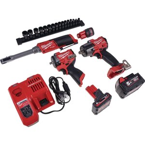 Milwaukee Fuel 3-Piece Pack: M12 Stubby Impact 3/8", Insider Extended Ratchet, M18 Impact 1/2", Batt & Charger $1149 @ Repco