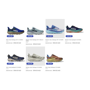 Hoka Challenger 8 or Hoka Speedgoat 6 Mens and Womens $164 Delivered (RRP $260-$280) @ Runners Shop