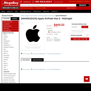 Apple AirPods Max 2  + Delivery @ Megabuy - Deal image
