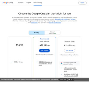 5 TB of Storage (Previously 2 TB) on Google AI Pro Plan ($32.99/mo / $329.99/yr) @ Google