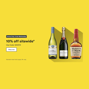 10% off Sitewide (Excl. NT & South Hedland Areas in WA) @ Liquorland