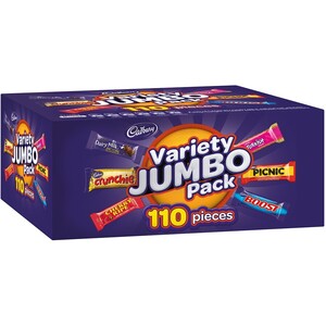Cadbury Jumbo Box 1.56kg with 110 Pieces $29 (Usually $58) + Delivery ($0 C&C) @ Big W