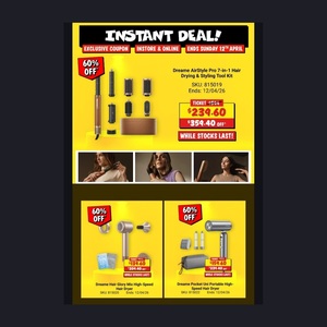 Dreame Air Style Pro $234.60, Glory Mix Hair Dryer $139.60, Pocket Uni Portable Hair Dryer $159.60 + Delivery / C&C @ JB Hi-Fi