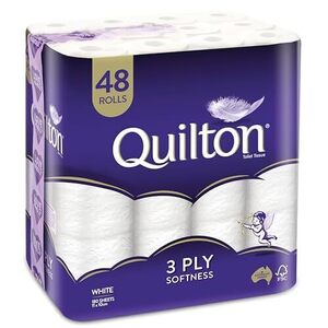 Quilton 3-Ply Toilet Tissue 48 Rolls - $23 ($20.70 Subscribe & Save) + Delivery ($0 with Prime/ $59 Spend) @ Amazon AU