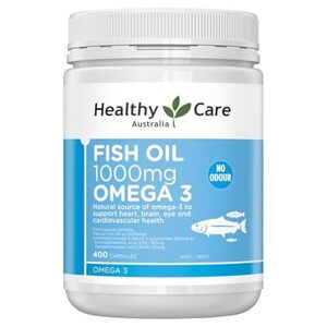 Healthy Care Fish Oil 1000mg - 400 Softgel Capsules $12.49 + Delivery ($0 with Prime/ $59 Spend) @ Amazon AU