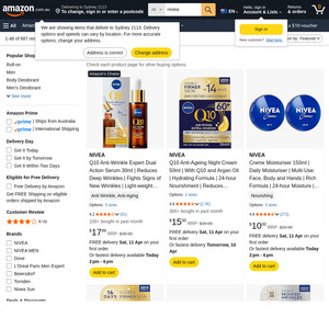 40%-57% off Most Nivea Products + Further 10% off with Subscribe & Save + Delivery ($0 with Prime/ $59 Spend) @ Amazon AU