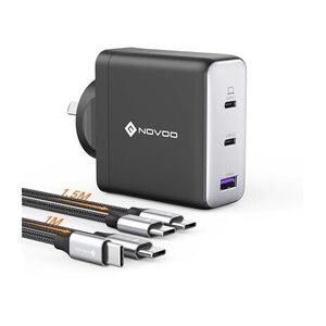 Novoo 120w 3 Port Gan Charger with 2 Cables $42.99 + Delivery ($0 with Prime/ $59 Spend) @Mbest-AU via Amazon AU