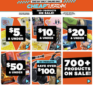 Cheap Tuesday: Selected Mug & Figures $5, Trading Cards & Mugs $10 & More + Delivery ($0 C&C) @ EB Games