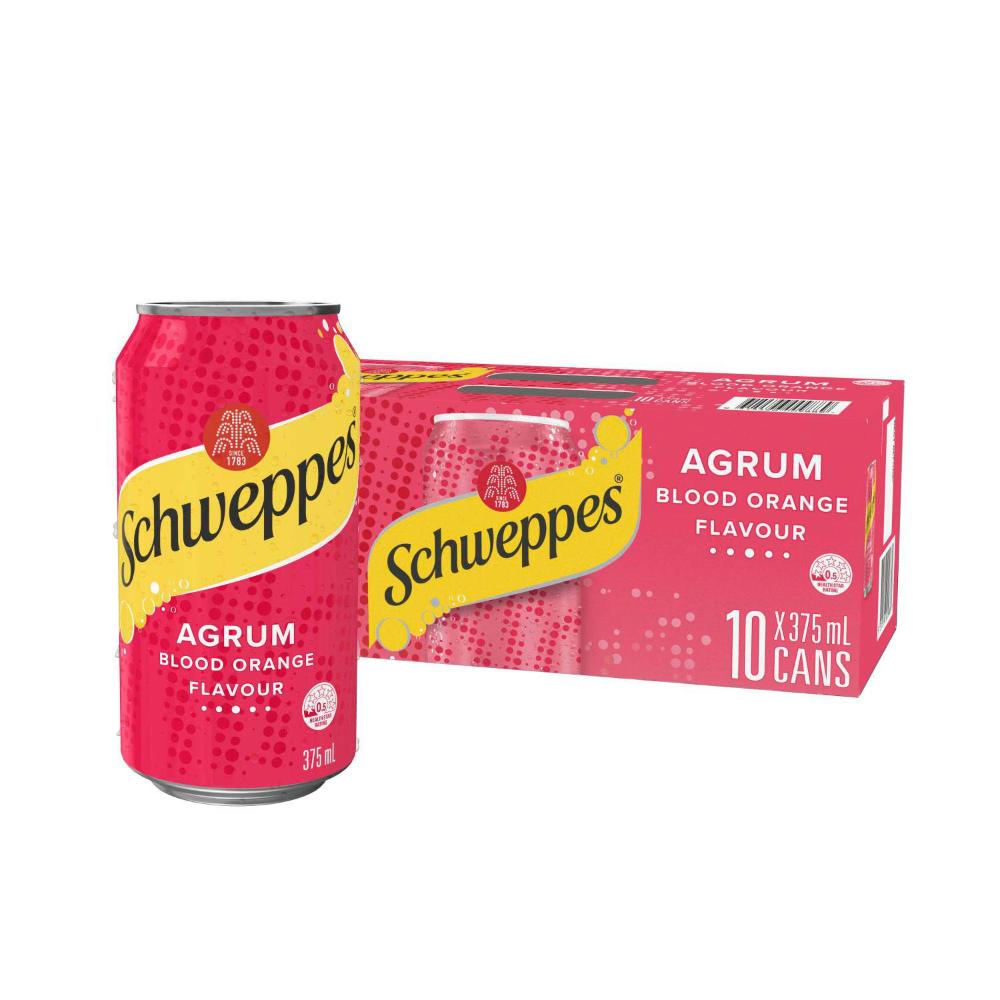 Schweppes Mixers Blood Orange Soft Drink 10x375ml | 3.75L