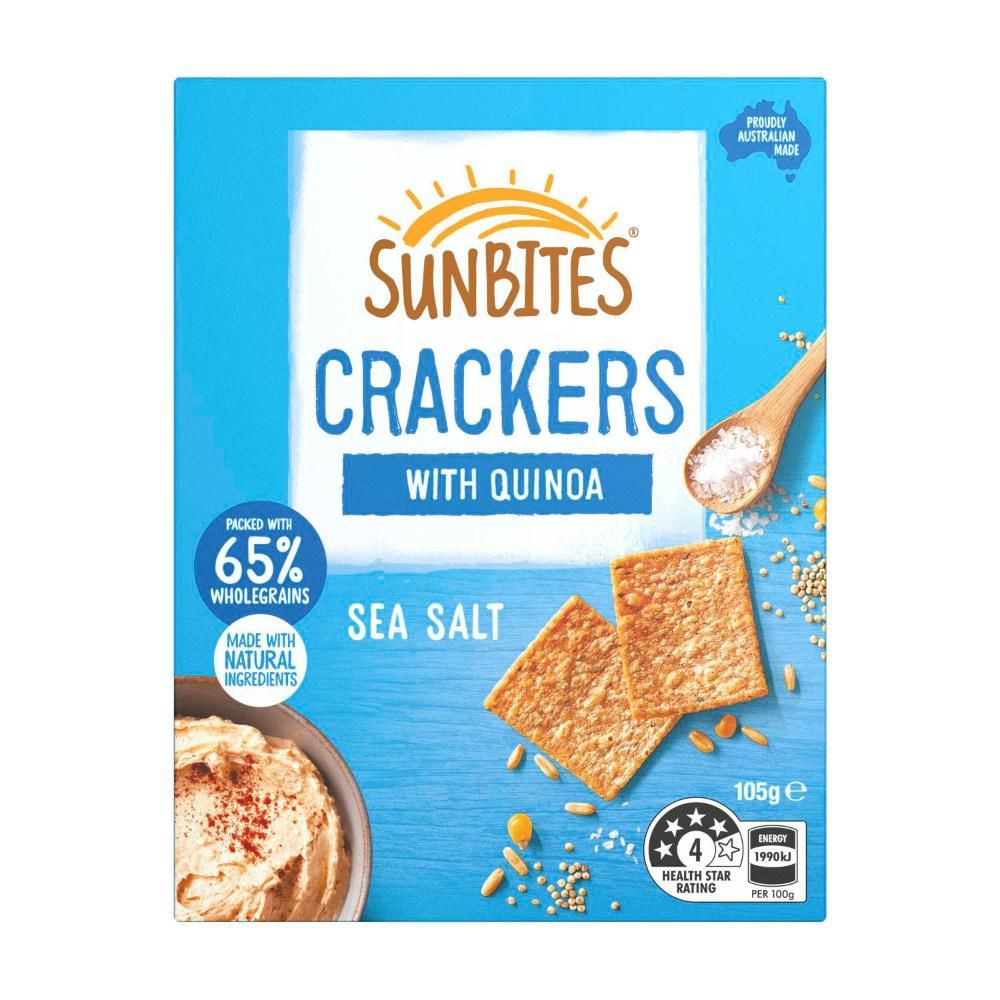 Sunbites Sea Salt Snack Crackers | 105g